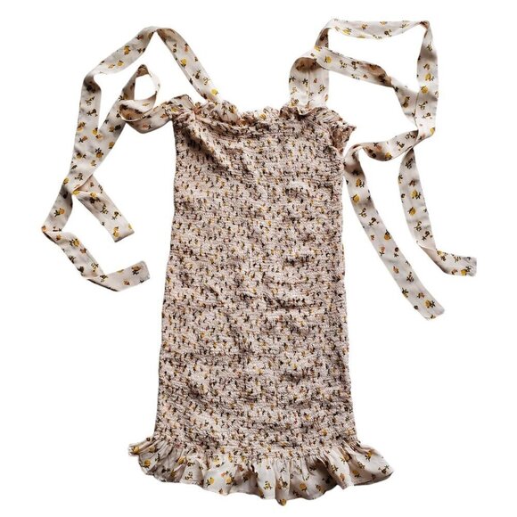 Free People Bella Smocked Slip Style Mini Dress Taylor Swift Size XS - Picture 5 of 12